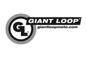 A black and white logo of giant loop.