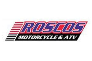 A logo of rosco 's motorcycle and atv.