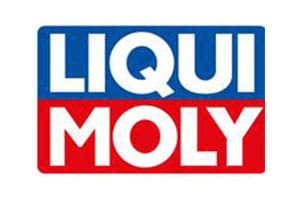 A red and blue logo for liqui moly.