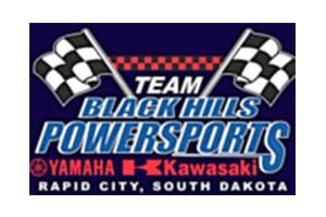 A logo for black hills powersports.