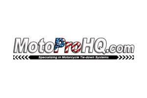 A motorcycle shop logo with the words " motoprohq ".